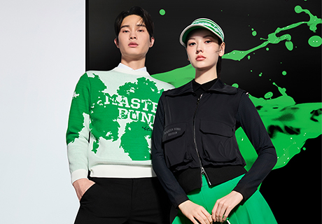 마스터바니에디션, 강렬한 존재감의 ‘비비드 그린 퍼포먼스룩’ 제안 / 